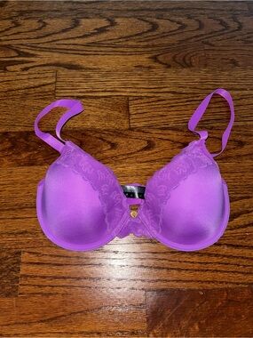 Purple lace bra